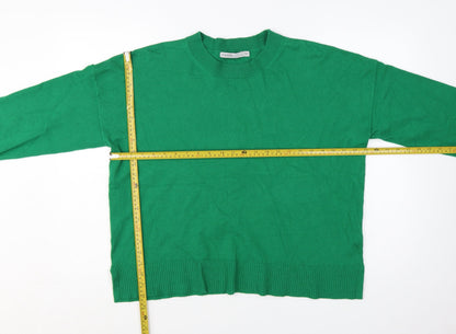 Oasis Womens Green Crew Neck Knit Jumper XL
