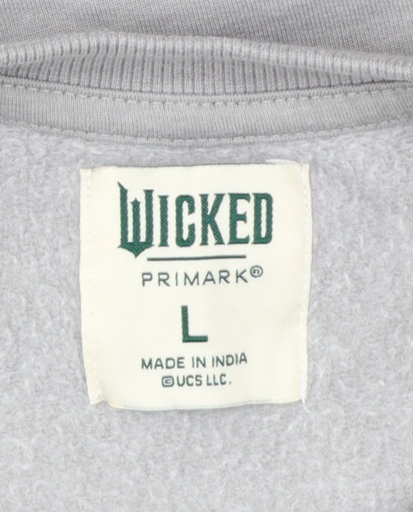Primark Wicked Grey Sweatshirt L Women's Pullover Crew Neck