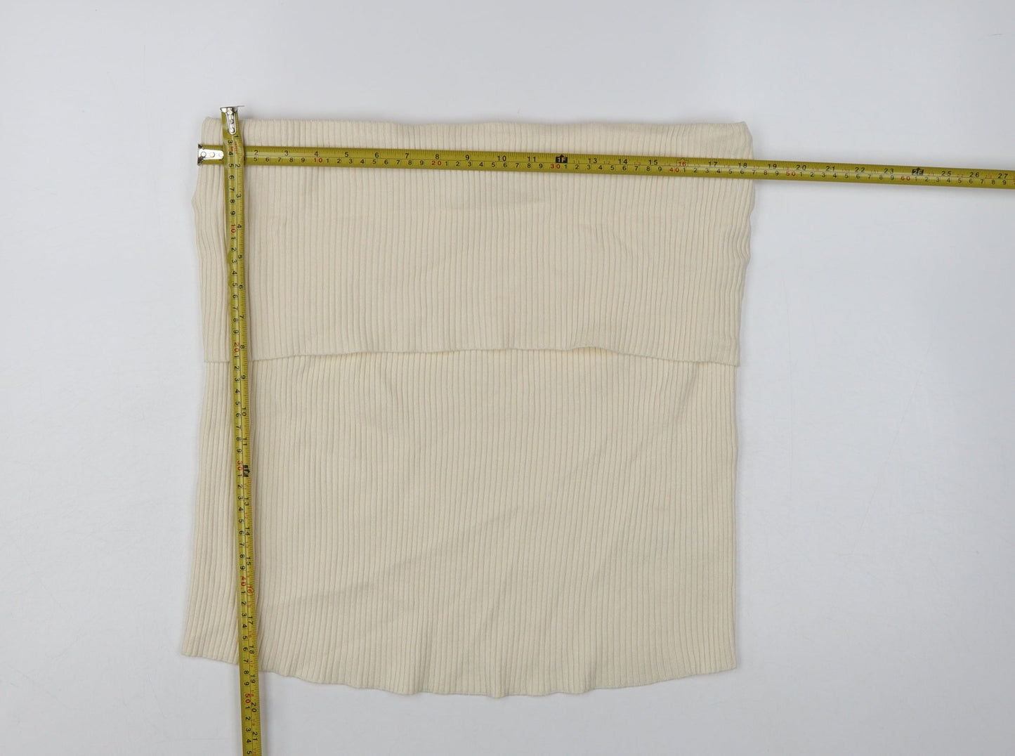 Marks and Spencer Women's Beige Ribbed Strapless Knit Tank Top Size 24
