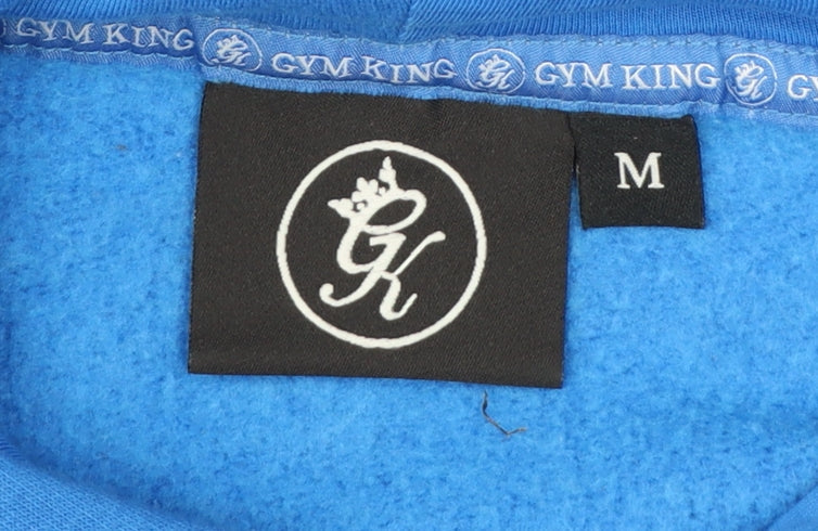 Gym King Men's Blue Pullover Hoodie Size M Regular Fit