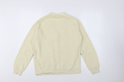 Uniqlo Women’s Ivory Cotton Cashmere V-Neck Button Cardigan L