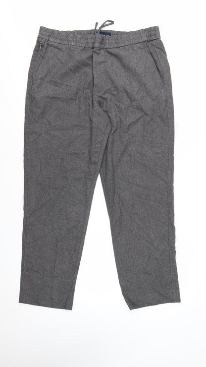 Abercrombie & Fitch Men's Grey XL Relaxed Fit Chino Trousers