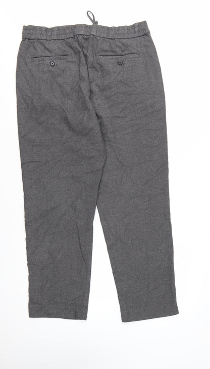 Abercrombie & Fitch Men's Grey XL Relaxed Fit Chino Trousers