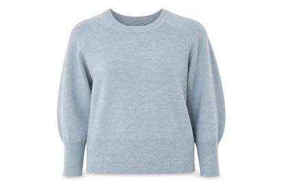 Next Women’s Blue Knit Pullover Jumper L Crew Neck Long Sleeve