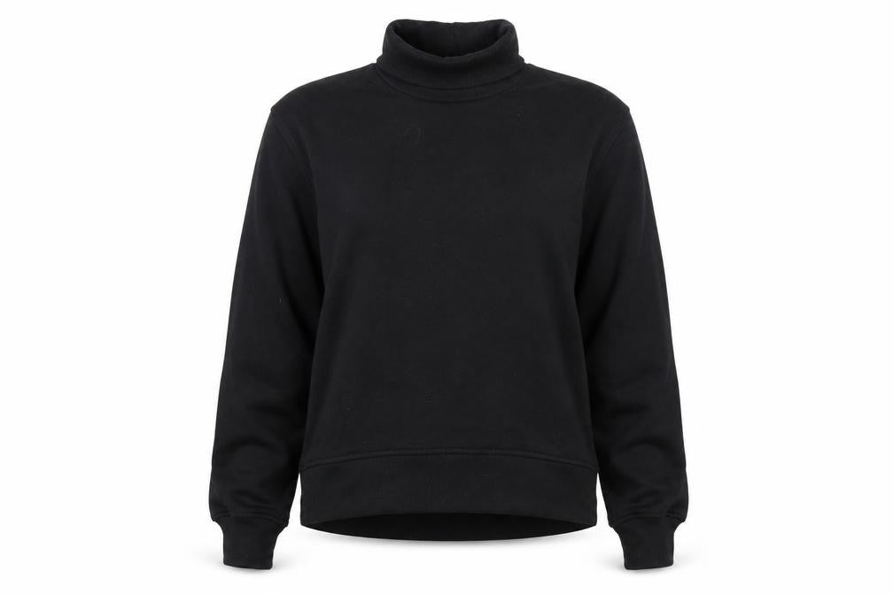 Zara Women Black Roll Neck Pullover Sweatshirt Size S