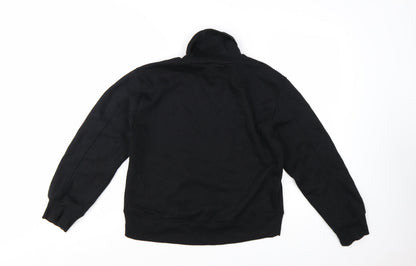 Zara Women Black Roll Neck Pullover Sweatshirt Size S