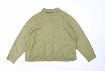 Marks and Spencer Women’s Green Collared Knit Cardigan XL