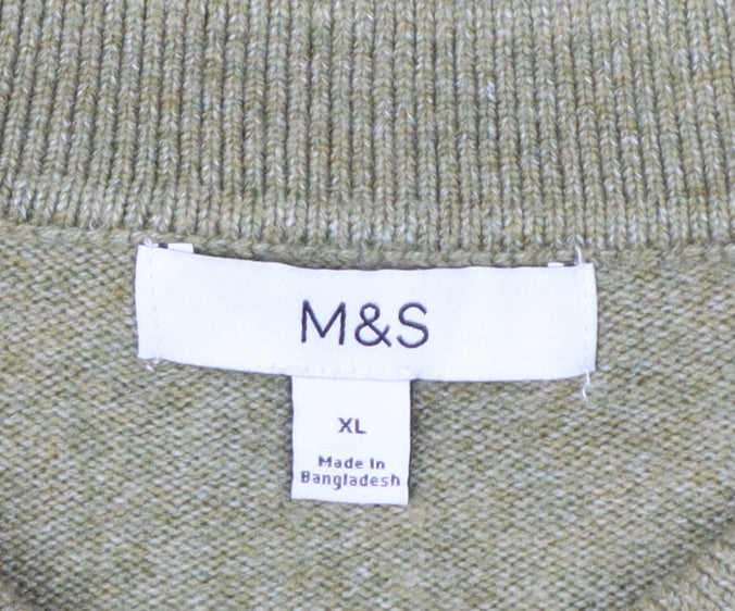 Marks and Spencer Women’s Green Collared Knit Cardigan XL