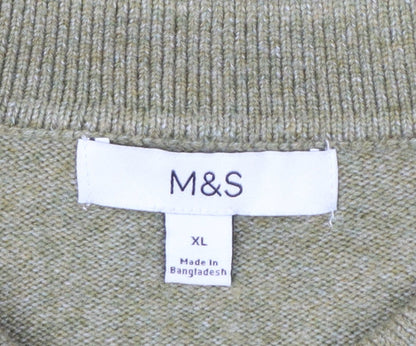 Marks and Spencer Women’s Green Collared Knit Cardigan XL