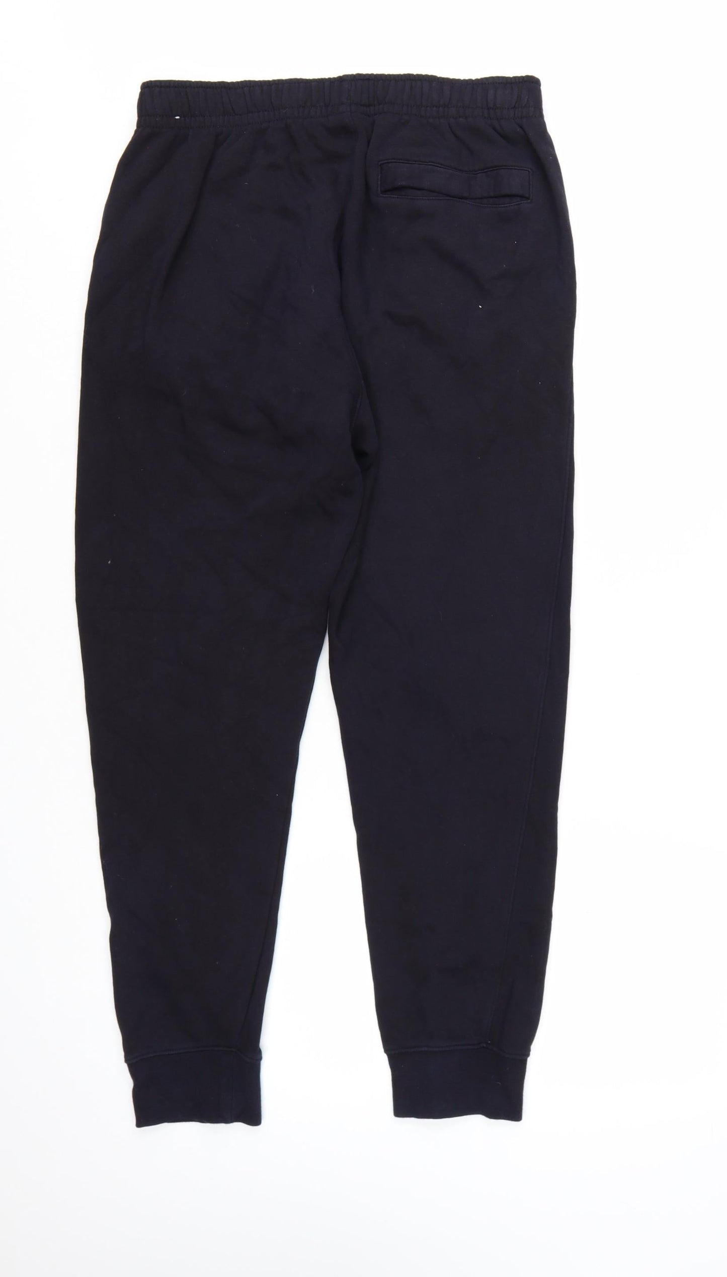 Nike Men's Black Jogger Trousers L Regular Fit Cotton Blend