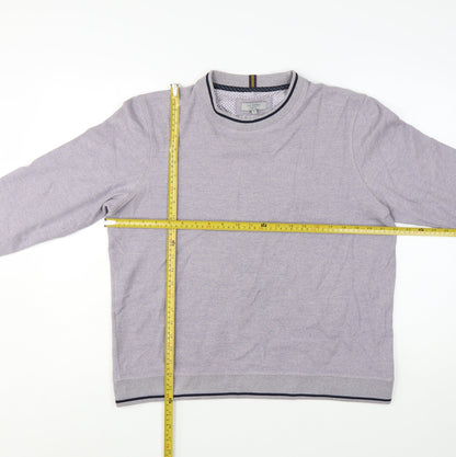 Ted Baker Men's Grey Cotton Crew Neck Pullover Sweatshirt Size L