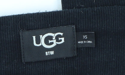 UGG Womens Black Jogger Trousers XS Cotton Modal Blend