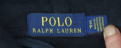 Polo Ralph Lauren Men's Black Pullover Hoodie S Logo Fleece