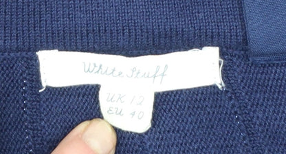 White Stuff Women’s Blue A-Line Knit Skirt Size 12
