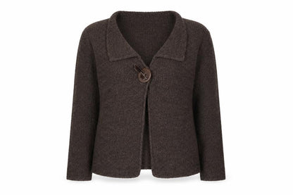 Marks & Spencer Per Una Women Brown XL Cardigan with Button Detail