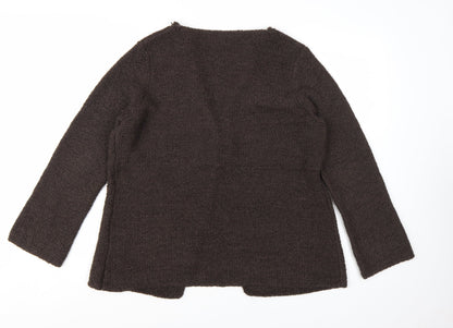 Marks and Spencer Per Una Women Brown XL Cardigan with Button Detail