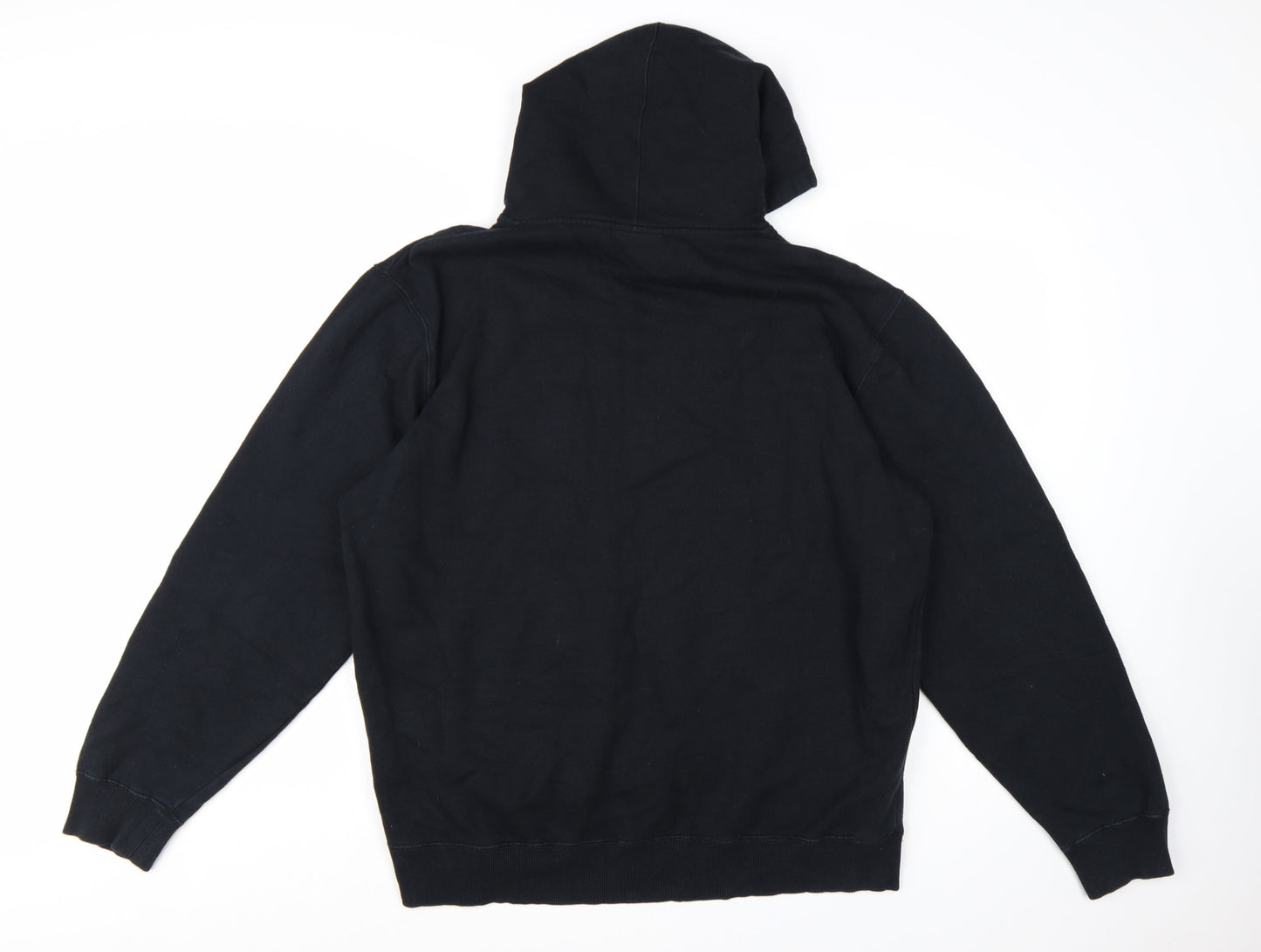 Fila Womens Black XXL Pullover Hoodie Cotton Blend Logo