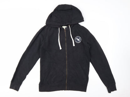 SoulCal & Co Men's Black Full Zip Hoodie M Casual Logo Sweatshirt