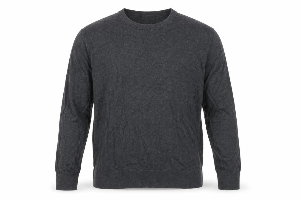 Gap Men's Grey Cotton Crew Neck Pullover Jumper Size L
