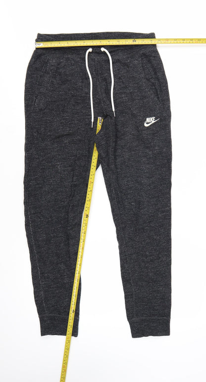 Nike Men's Black Cotton Jogger Trousers L Regular Fit