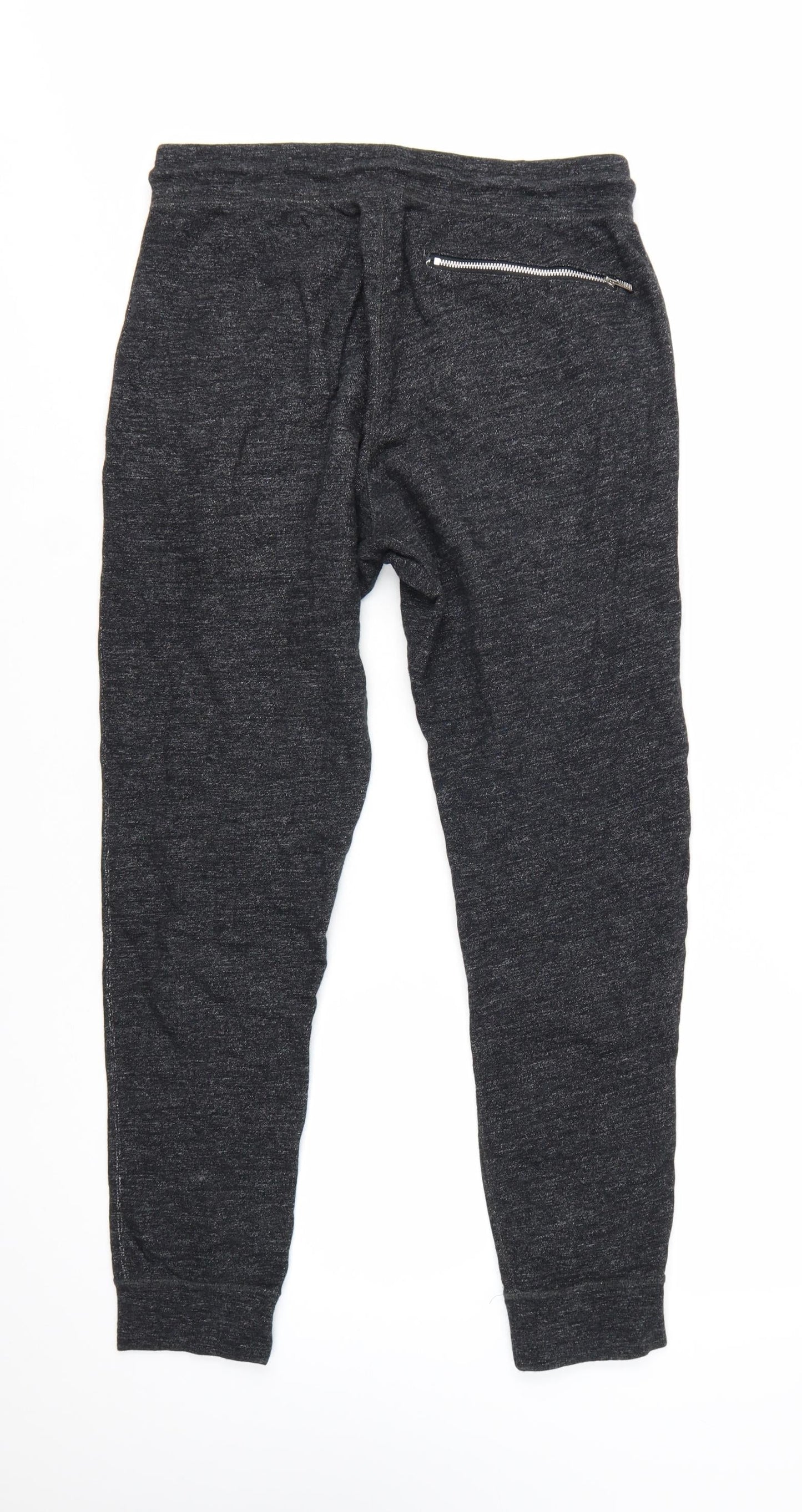 Nike Men's Black Cotton Jogger Trousers L Regular Fit