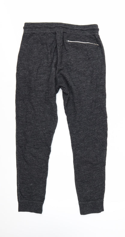 Nike Men's Black Cotton Jogger Trousers L Regular Fit