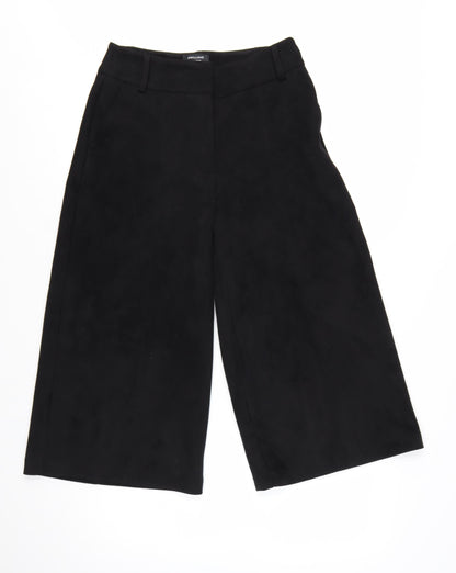 JD Williams Women’s Black Wide-Leg Cropped Trousers Size 10