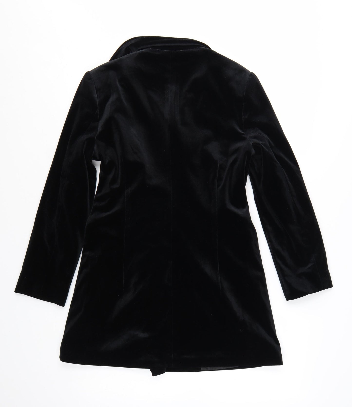 Miss Selfridge Petites Black Velvet Jacket Dress UK 10