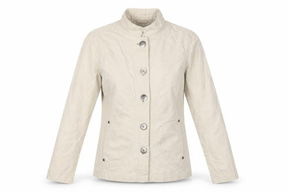 Editions Women's Beige Cotton Button-Up Jacket Size 10