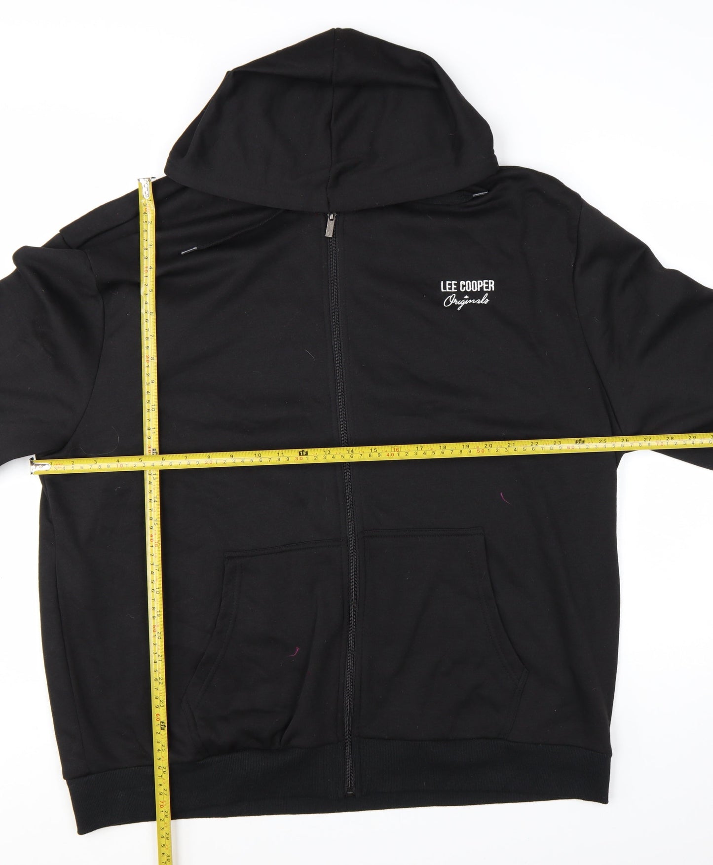 Lee Cooper Men's Black 3XL Full Zip Hoodie Sweatshirt