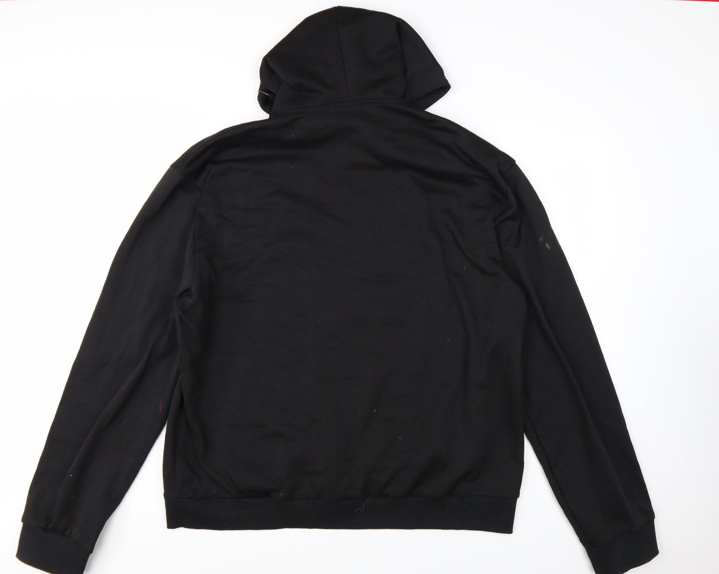 Lee Cooper Men's Black 3XL Full Zip Hoodie Sweatshirt