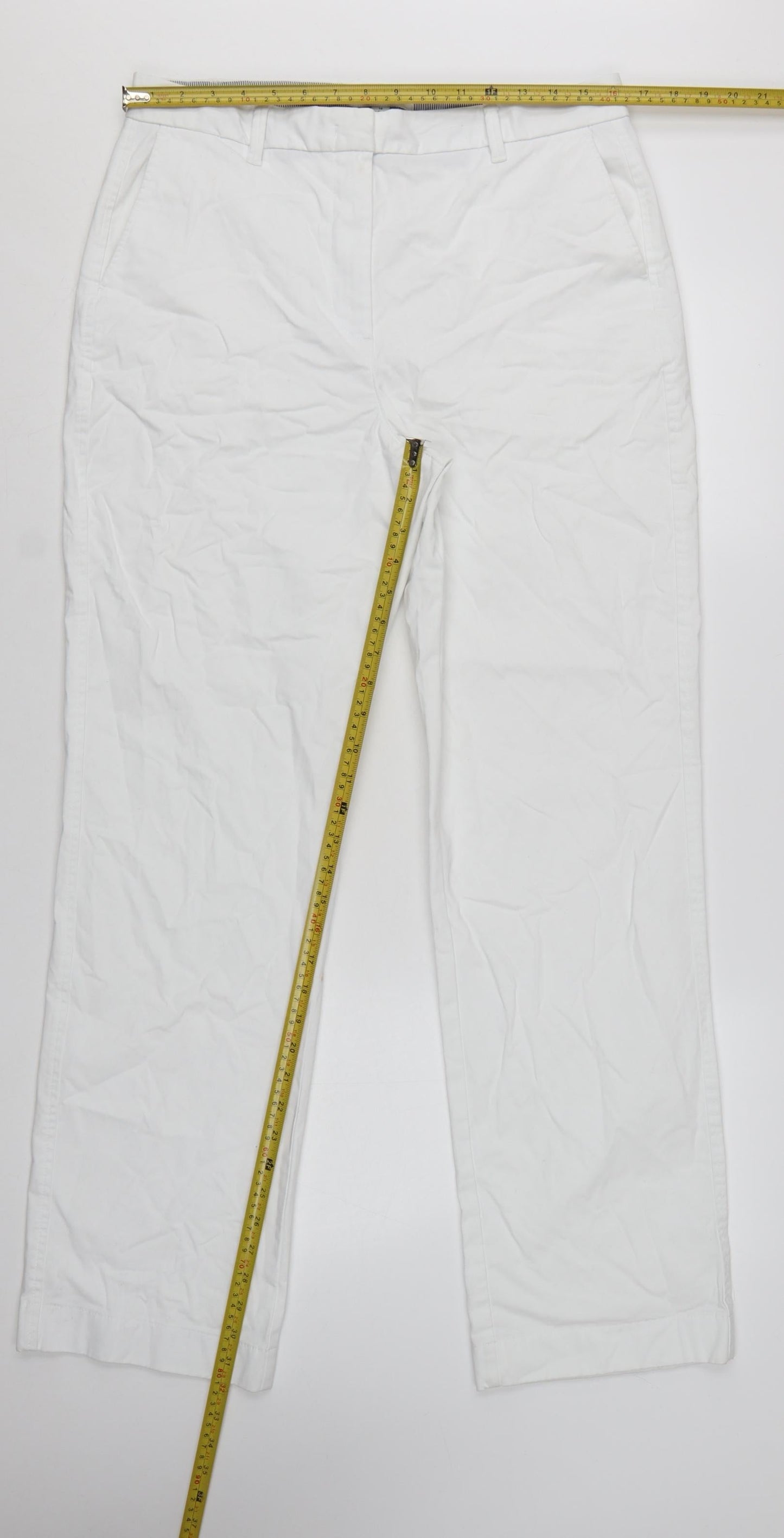 Marks and Spencer Women’s White Chino Trousers Size 14 Long