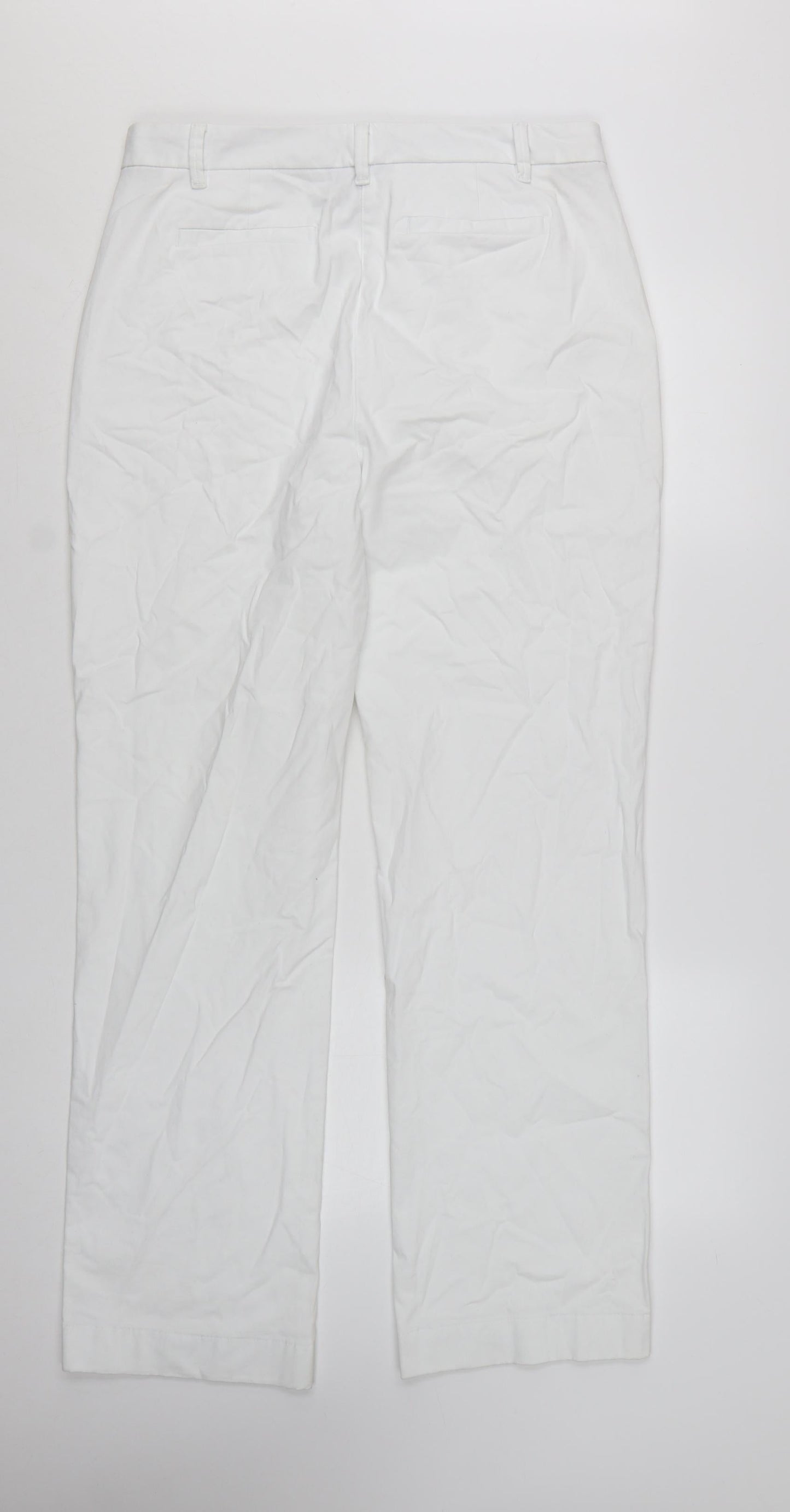 Marks and Spencer Women’s White Chino Trousers Size 14 Long
