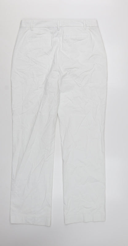 Marks and Spencer Women’s White Chino Trousers Size 14 Long