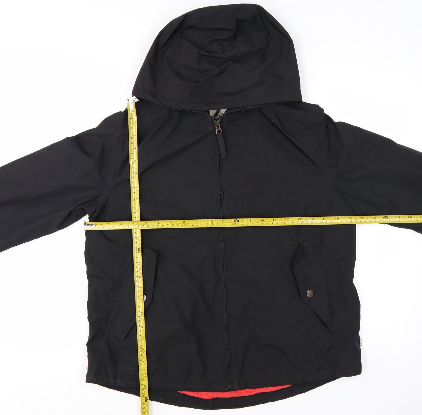Timberland Women’s Black Waterproof Hooded Rain Jacket L