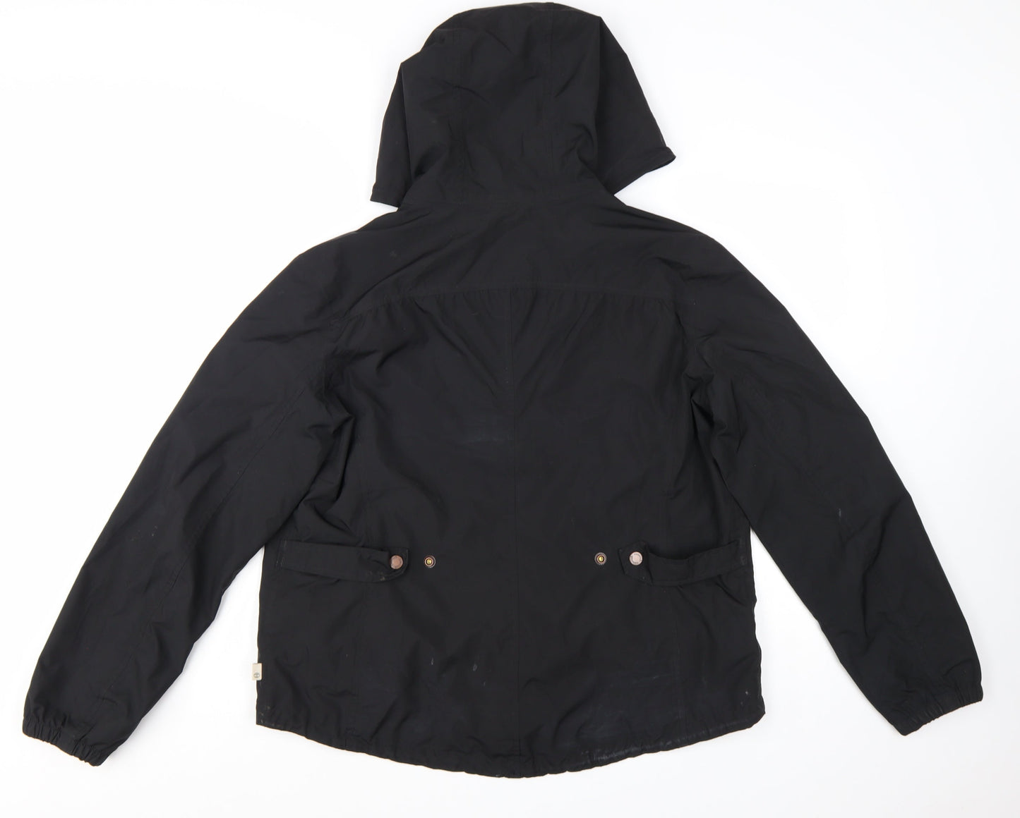 Timberland Women’s Black Waterproof Hooded Rain Jacket L