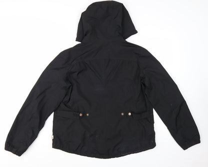 Timberland Women’s Black Waterproof Hooded Rain Jacket L