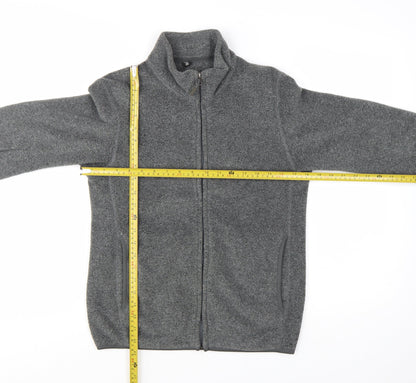 Uniqlo Men’s Grey Fleece Full Zip Lightweight Jacket Size 2XS