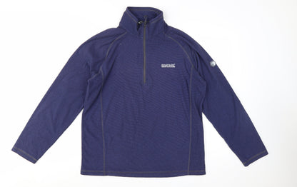 Regatta Men's Blue Fleece 1/2 Zip Pullover Sweatshirt Size L