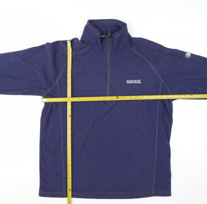 Regatta Men's Blue Fleece 1/2 Zip Pullover Sweatshirt Size L