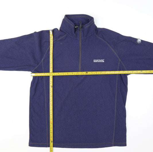 Regatta Men's Blue Fleece 1/2 Zip Pullover Sweatshirt Size L