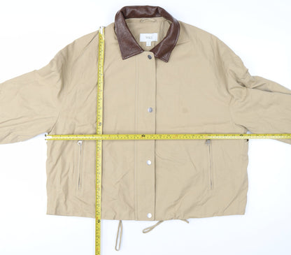 Marks and Spencer Women's Beige Twill Basic Jacket Size M