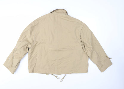 Marks and Spencer Women's Beige Twill Basic Jacket Size M