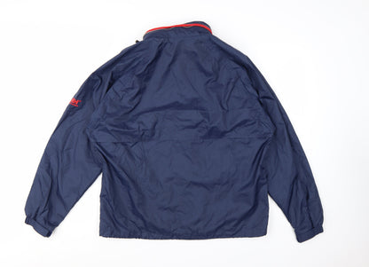Helly Hansen Men's Blue Waterproof Windbreaker Jacket Size S