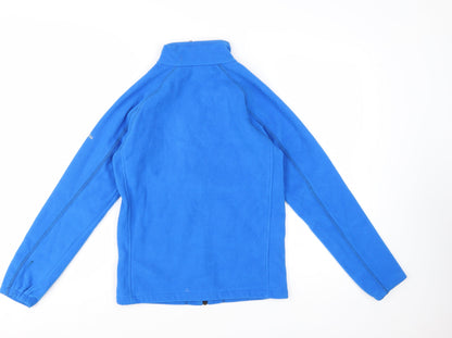 Columbia Boys Blue Full Zip Fleece Jacket Size 14 Years Outdoor Warm Layer