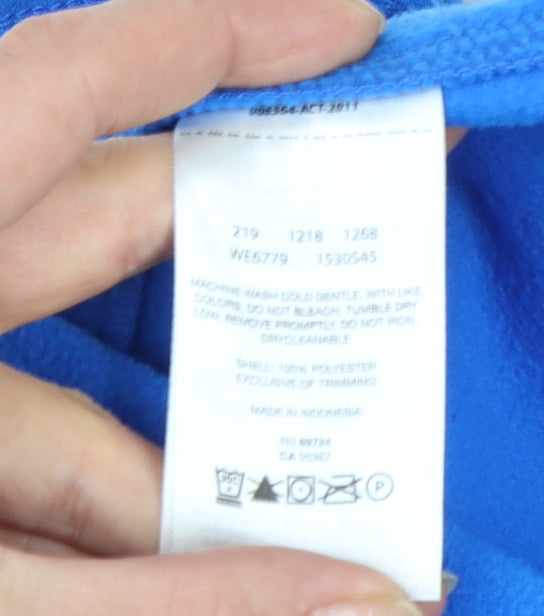 Columbia Boys Blue Full Zip Fleece Jacket Size 14 Years Outdoor Warm Layer