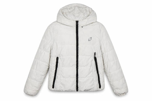 Superdry Women's White Hooded Puffer Jacket Size 14