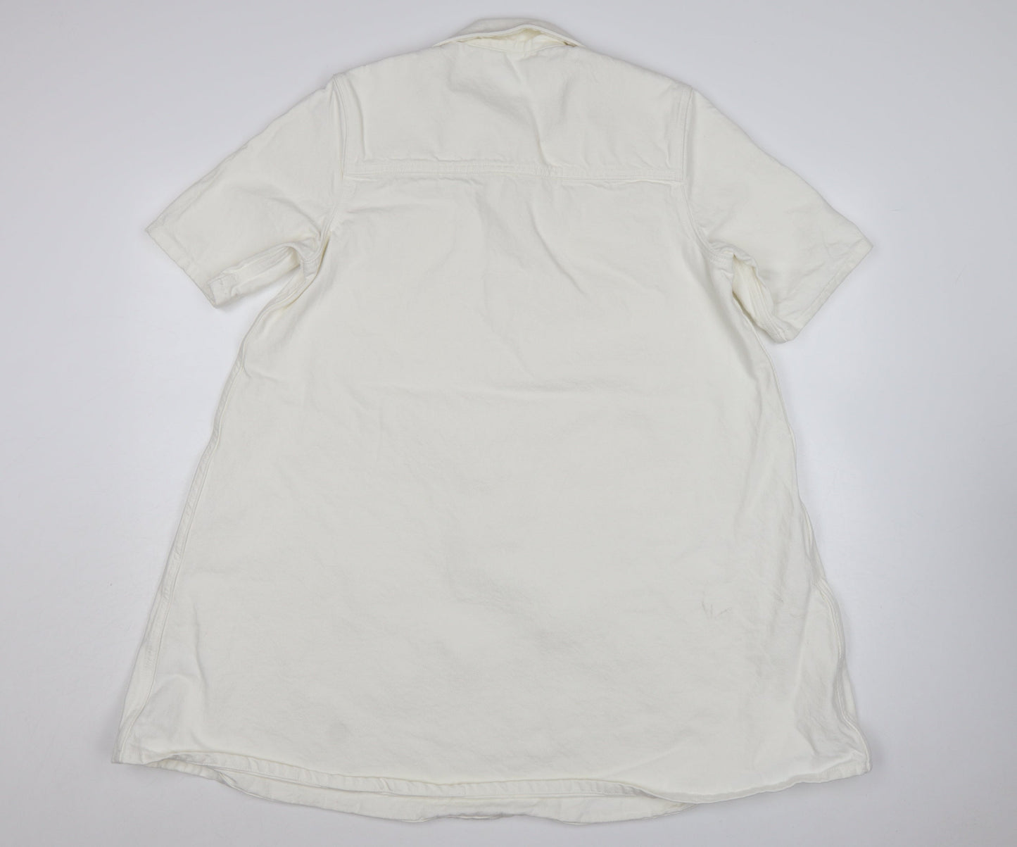 Marks and Spencer Women’s Ivory Cotton Shirt Dress Size 12
