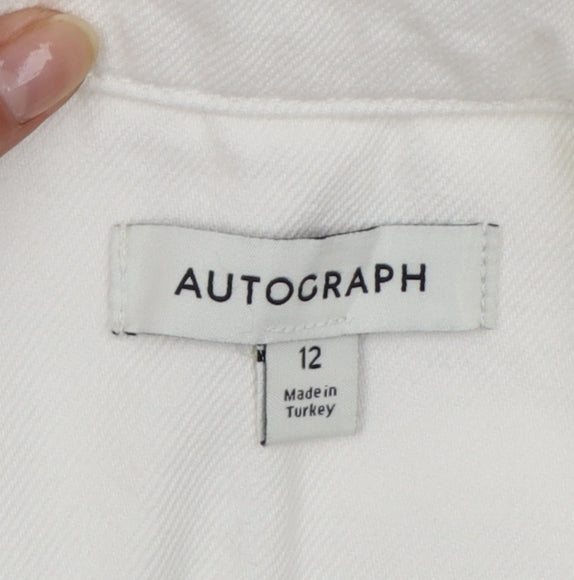 Marks and Spencer Women’s Ivory Cotton Shirt Dress Size 12