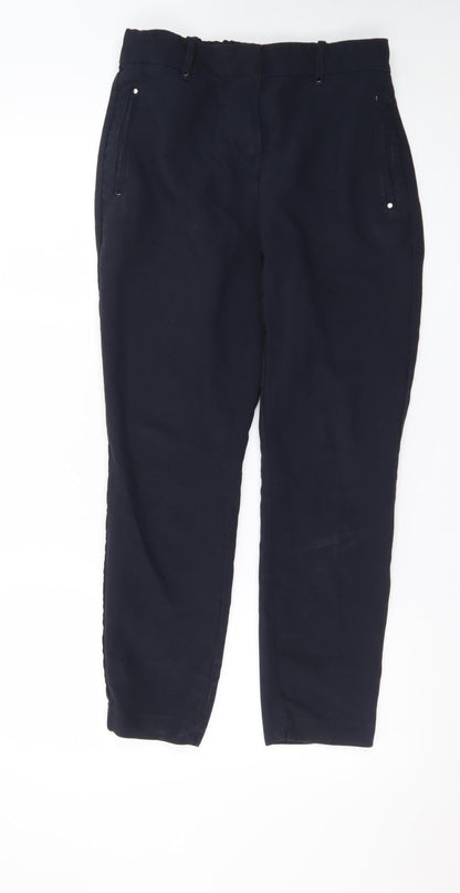 Next Women’s Black Tailored Tapered Trousers Size 10 Regular